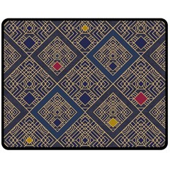 Pattern Seamless Antique Luxury Two Sides Fleece Blanket (medium) by Ravend