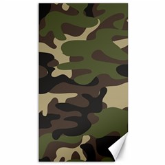 Texture Military Camouflage Repeats Seamless Army Green Hunting Canvas 40  X 72  by Ravend