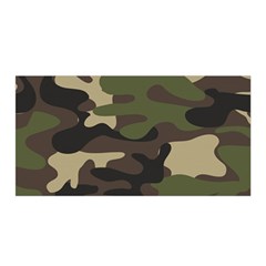 Texture Military Camouflage Repeats Seamless Army Green Hunting Satin Wrap 35  X 70  by Ravend