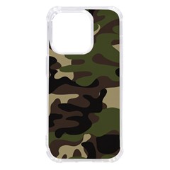 Texture Military Camouflage Repeats Seamless Army Green Hunting Iphone 14 Pro Tpu Uv Print Case by Ravend