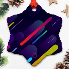 Colorful Abstract Background Ornament (snowflake)