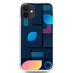 Gradient Geometric Shapes Dark Background Iphone 12/12 Pro Tpu Uv Print Case by Ravend