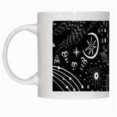 Vector Set Sketch Drawn With Space White Mug by Ravend