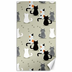 Cute Cat Seamless Pattern Canvas 40  X 72  by Ravend