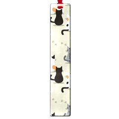 Cute Cat Seamless Pattern Large Book Marks by Ravend