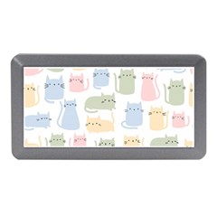 Cute Cat Colorful Cartoon Doodle Seamless Pattern Memory Card Reader (mini) by Ravend