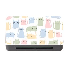 Cute Cat Colorful Cartoon Doodle Seamless Pattern Memory Card Reader With Cf by Ravend