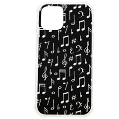 Chalk Music Notes Signs Seamless Pattern Iphone 12 Pro Max Tpu Uv Print Case by Ravend