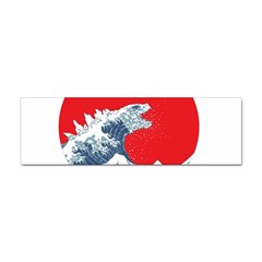 The Great Wave Of Kaiju Sticker Bumper (10 Pack) by Cendanart