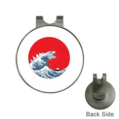 The Great Wave Of Kaiju Hat Clips With Golf Markers by Cendanart