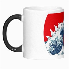 The Great Wave Of Kaiju Morph Mug by Cendanart