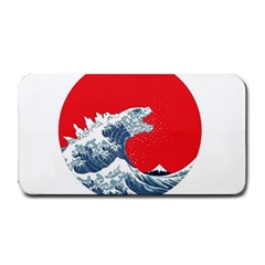 The Great Wave Of Kaiju Medium Bar Mat by Cendanart