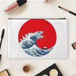 The Great Wave Of Kaiju Cosmetic Bag (Large) Back