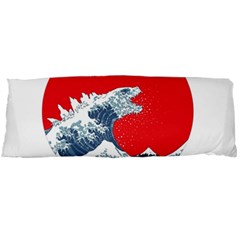 The Great Wave Of Kaiju Body Pillow Case (dakimakura) by Cendanart