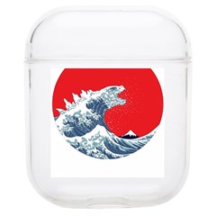 The Great Wave Of Kaiju Soft Tpu Airpods 1/2 Case by Cendanart