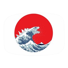 The Great Wave Of Kaiju Mini Square Pill Box by Cendanart