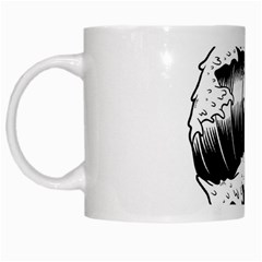 Japanese Sun & Wave White Mug by Cendanart