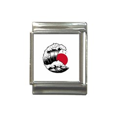 Japanese Sun & Wave Italian Charm (13mm) by Cendanart