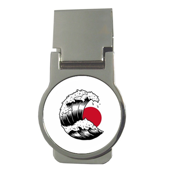 Japanese Sun & Wave Money Clips (Round) 