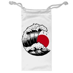 Japanese Sun & Wave Jewelry Bag by Cendanart