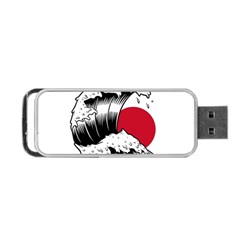 Japanese Sun & Wave Portable Usb Flash (two Sides) by Cendanart