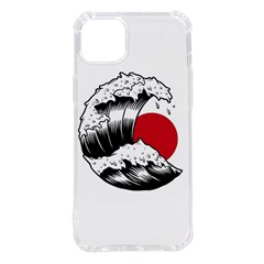 Japanese Sun & Wave Iphone 14 Plus Tpu Uv Print Case by Cendanart