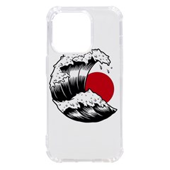 Japanese Sun & Wave Iphone 14 Pro Tpu Uv Print Case by Cendanart