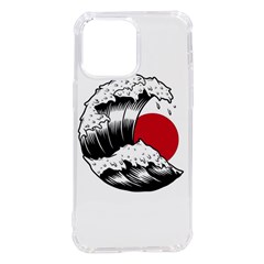 Japanese Sun & Wave Iphone 14 Pro Max Tpu Uv Print Case by Cendanart