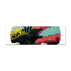 Retro Wave Kaiju Godzilla Japanese Pop Art Style Sticker (bumper) by Cendanart