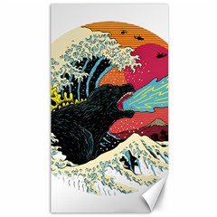 Retro Wave Kaiju Godzilla Japanese Pop Art Style Canvas 40  X 72  by Cendanart