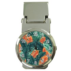 Green Tropical Leaves Money Clip Watches by Jack14