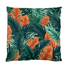 Green Tropical Leaves Standard Cushion Case (one Side) by Jack14