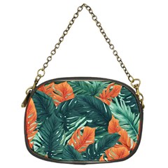 Green Tropical Leaves Chain Purse (two Sides) by Jack14