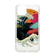 Retro Wave Kaiju Godzilla Japanese Pop Art Style Iphone 11 Pro 5 8 Inch Tpu Uv Print Case by Cendanart