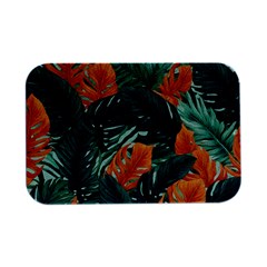 Green Tropical Leaves Open Lid Metal Box (silver)   by Jack14