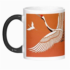 Japanese Crane Painting Of Birds Morph Mug by Cendanart