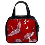 Japanese Crane Bird Art Classic Handbag (Two Sides) Front