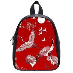 Japanese Crane Bird Art School Bag (small) by Cendanart