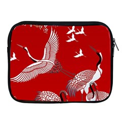 Japanese Crane Bird Art Apple Ipad 2/3/4 Zipper Cases by Cendanart