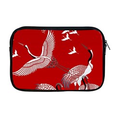 Japanese Crane Bird Art Apple Macbook Pro 17  Zipper Case by Cendanart