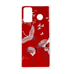 Japanese Crane Bird Art Samsung Galaxy Note 20 Tpu Uv Case by Cendanart