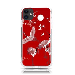 Japanese Crane Bird Art Iphone 11 Tpu Uv Print Case by Cendanart