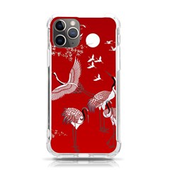 Japanese Crane Bird Art Iphone 11 Pro 5 8 Inch Tpu Uv Print Case by Cendanart