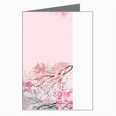 Pink Chinese Style Cherry Blossom Greeting Card by Cendanart