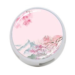 Pink Chinese Style Cherry Blossom 4-port Usb Hub (two Sides) by Cendanart