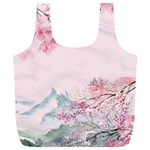 Pink Chinese Style Cherry Blossom Full Print Recycle Bag (XL) Front