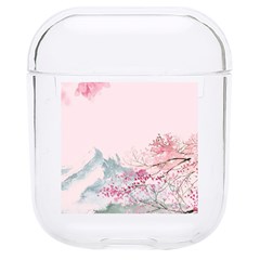 Pink Chinese Style Cherry Blossom Hard Pc Airpods 1/2 Case by Cendanart