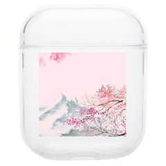 Pink Chinese Style Cherry Blossom Soft Tpu Airpods 1/2 Case by Cendanart