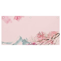 Pink Chinese Style Cherry Blossom Banner And Sign 4  X 2  by Cendanart