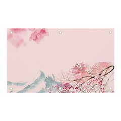 Pink Chinese Style Cherry Blossom Banner And Sign 5  X 3  by Cendanart